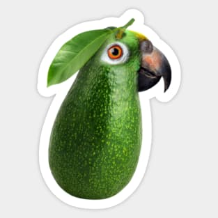 Avocado Parrot merge Sticker